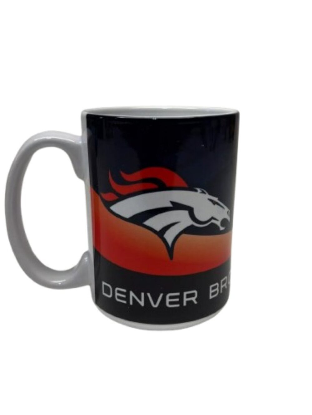 Denver Broncos Coffee Cup 15oz Wave Ceramic Mug Boelter NFL Official Merch